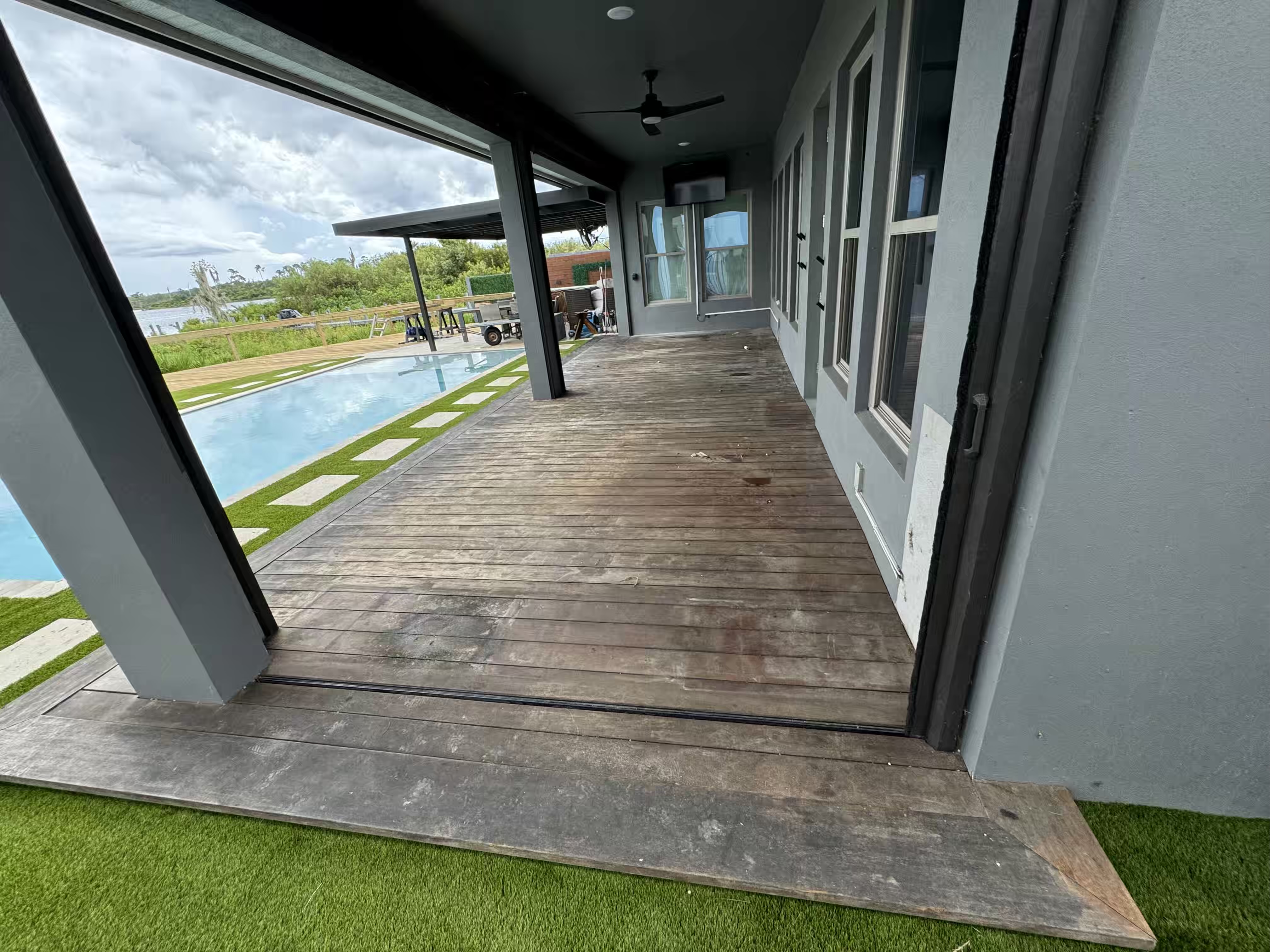 Custom woodwork project before - Lake Nona Kissimmee FL